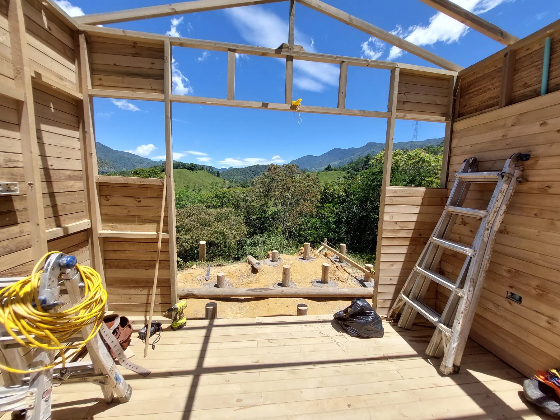 Custom wood cabin