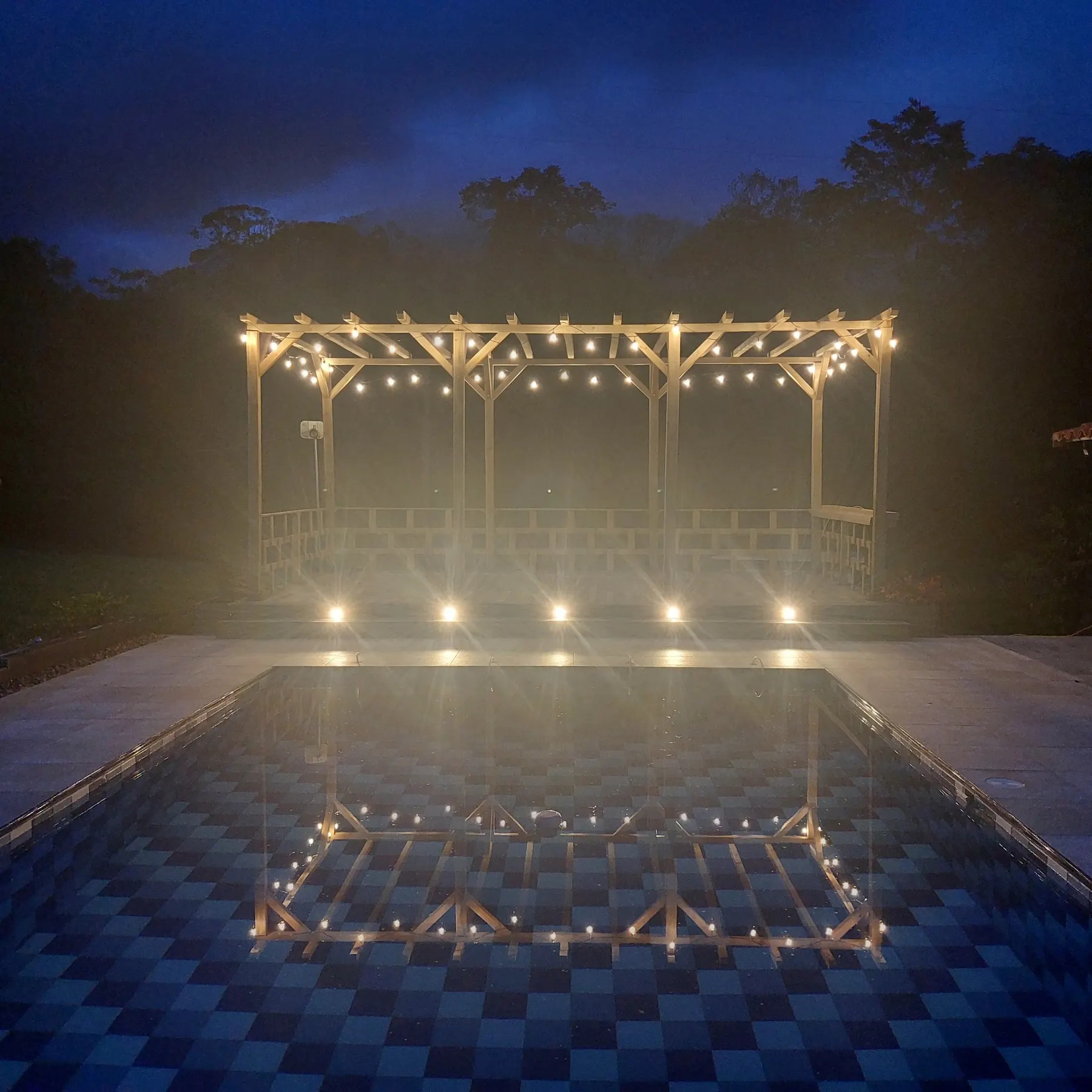 Poolside Pergola